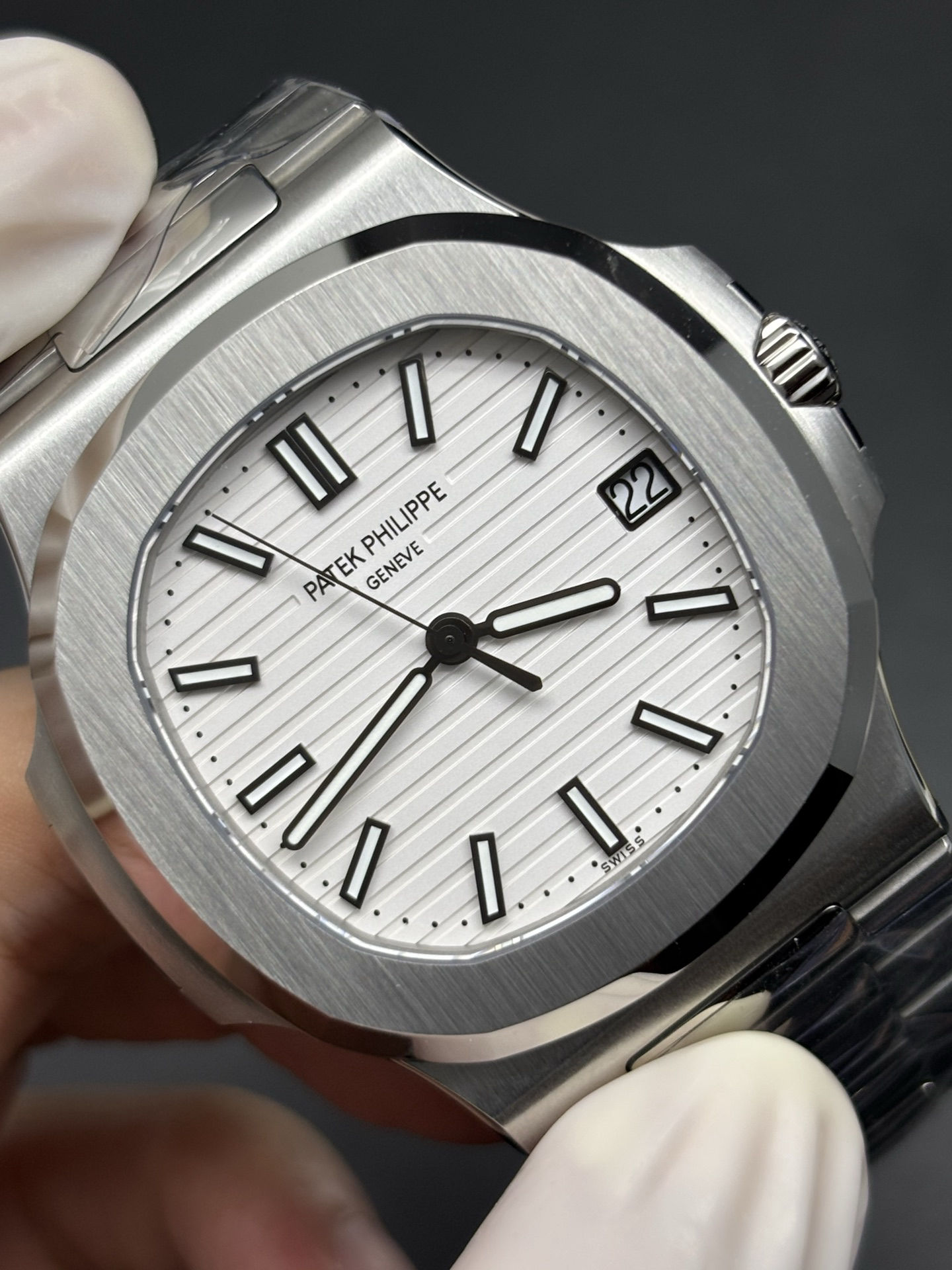 Patek Philippe Nautilus 40mm 57111A White Dial Sustainable 100