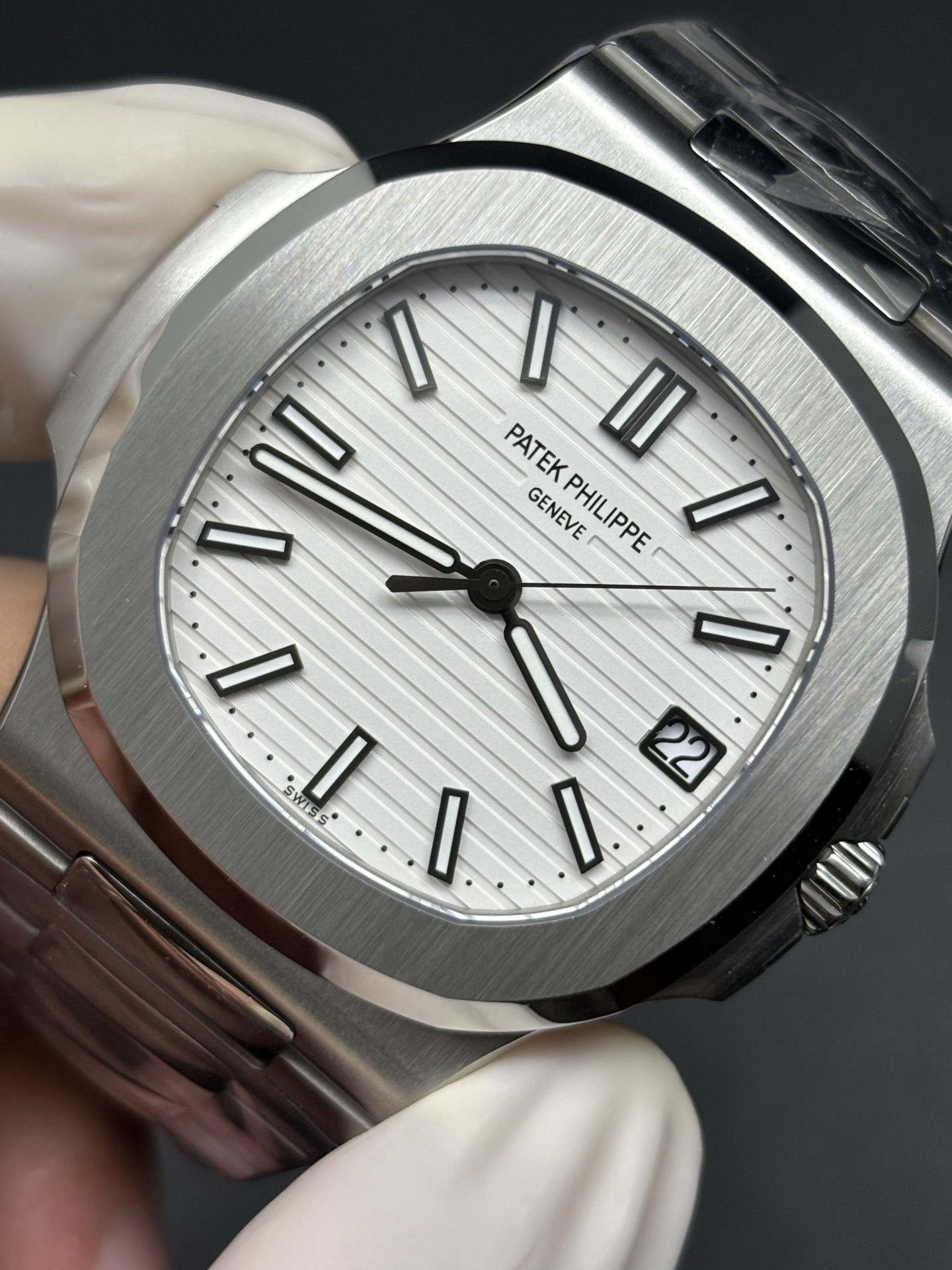 Patek Philippe Nautilus 40mm 57111A White Dial Sustainable 100