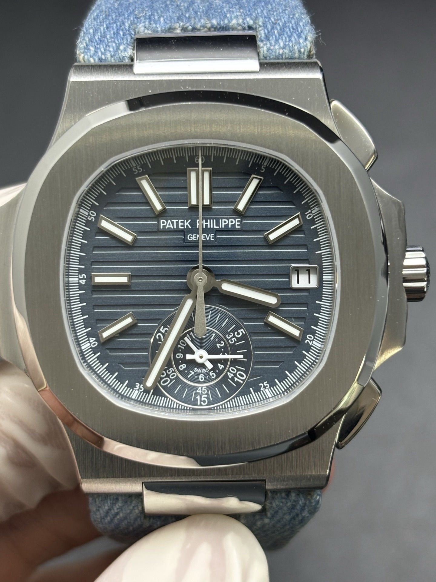 Unisex Patek Philippe Nautilus Flyback Chronograph Ref 5980 60G- 93