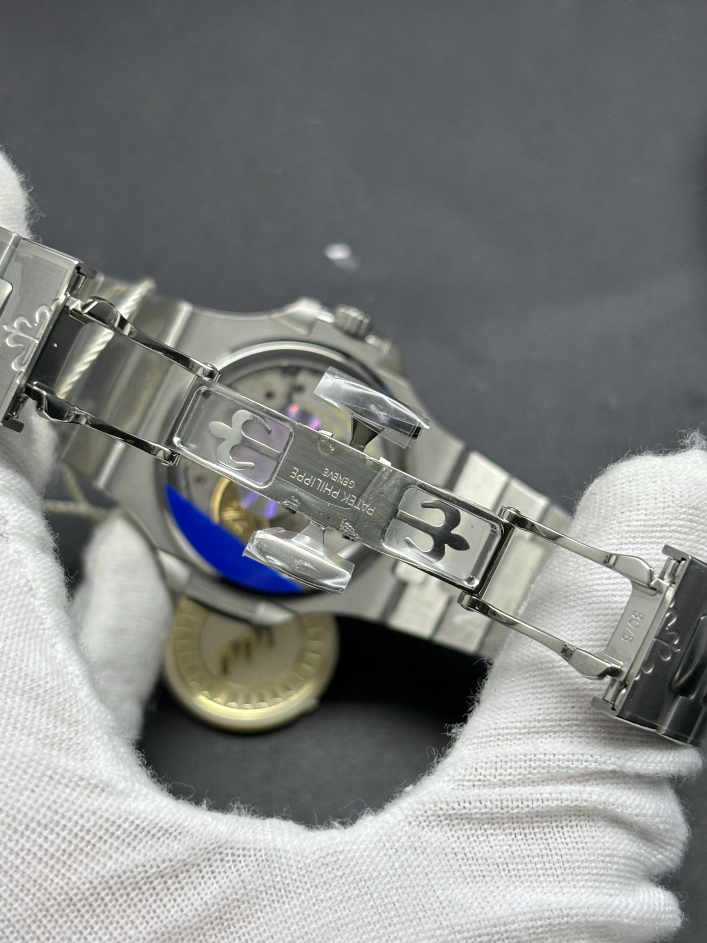 Snug Patek Philippe Nautilus Moon Phase Calendar Blue Dial 78