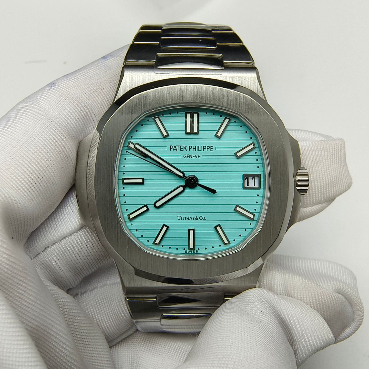 Soft Patek Philippe Nautilus Tiff & Co. Blue Dial 81