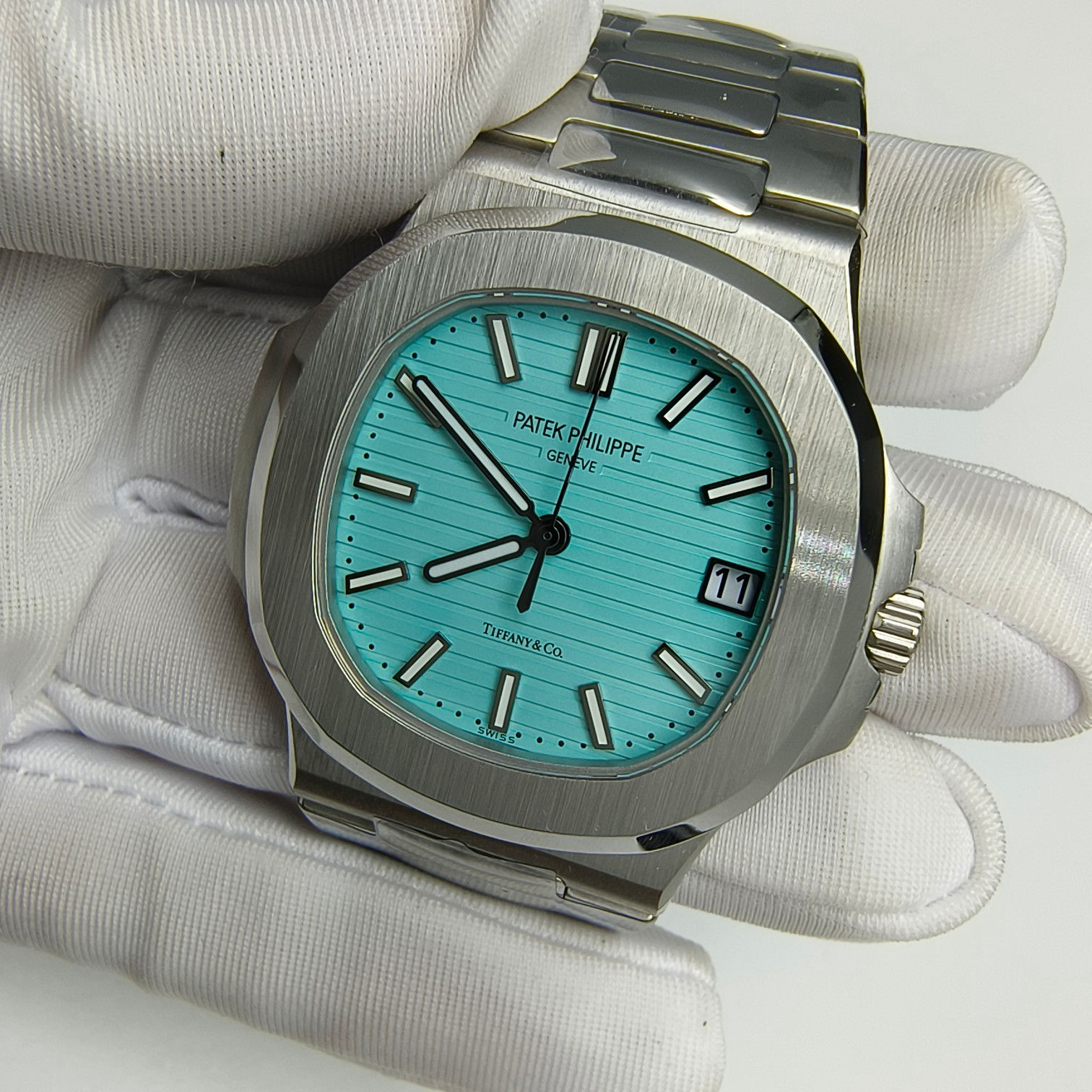 Soft Patek Philippe Nautilus Tiff & Co. Blue Dial 81