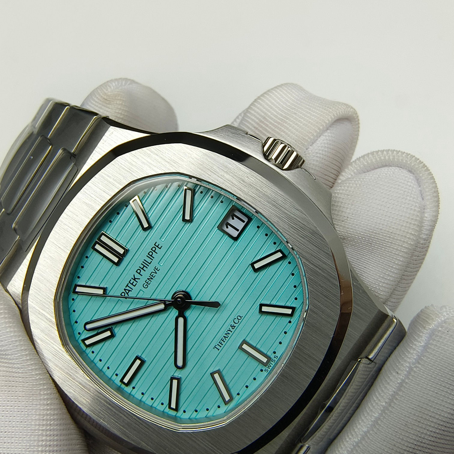 Soft Patek Philippe Nautilus Tiff & Co. Blue Dial 81