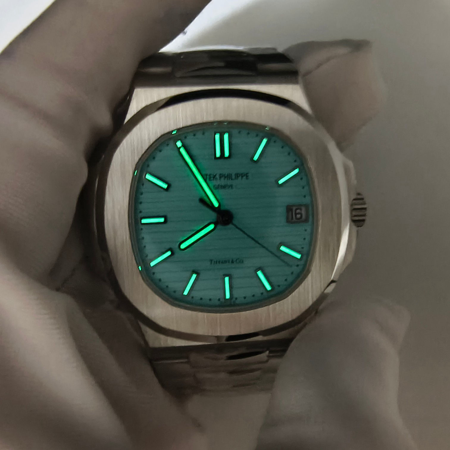 Soft Patek Philippe Nautilus Tiff & Co. Blue Dial 81