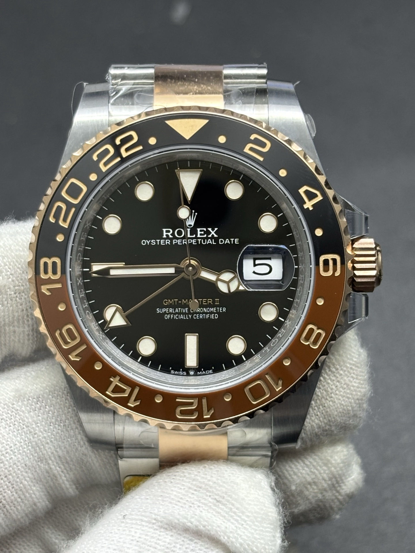 ROOT BEER GMT-MASTER II 40MM ROSE GOLD Thermal 2