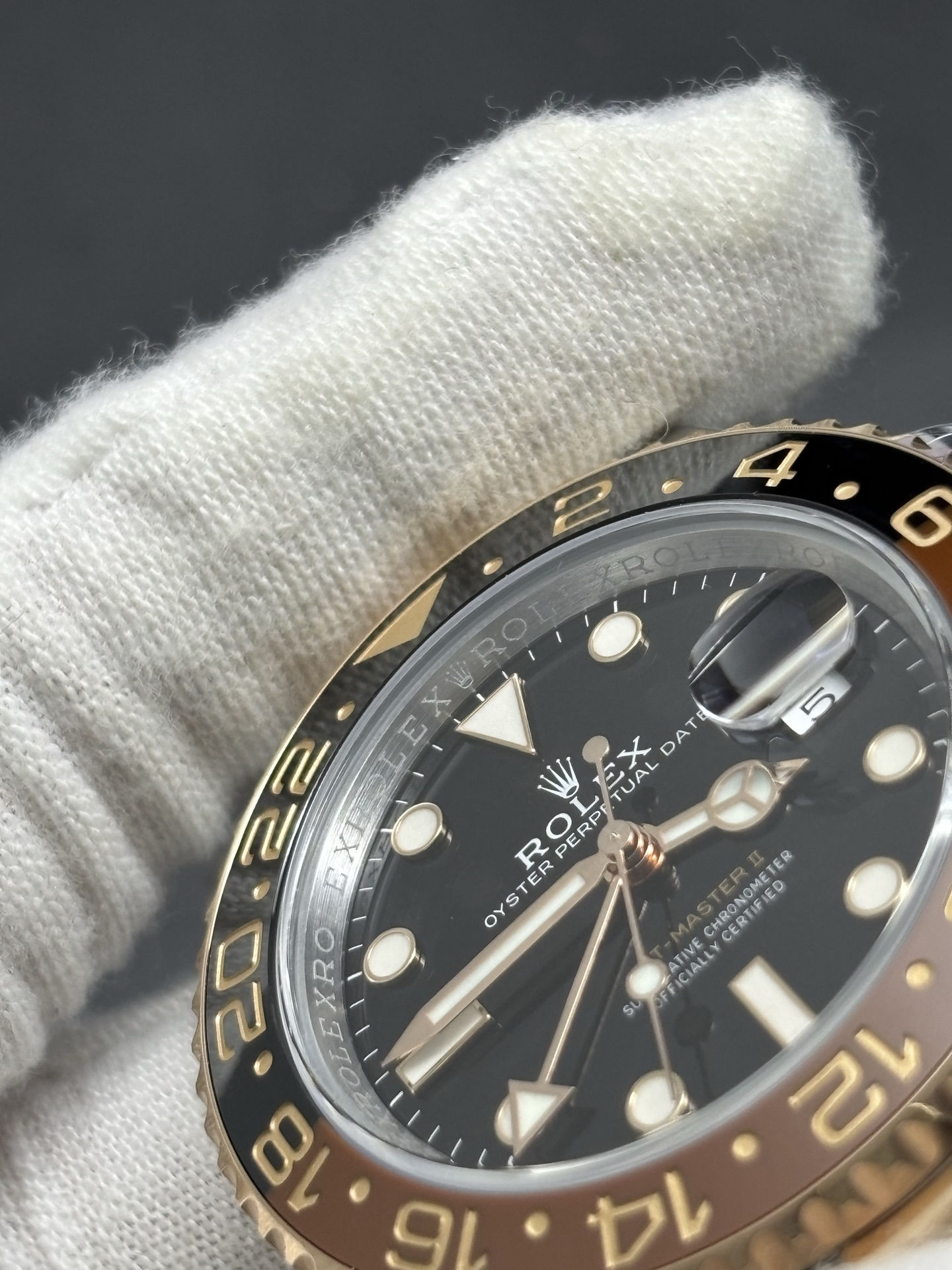 ROOT BEER GMT-MASTER II 40MM ROSE GOLD Thermal 2