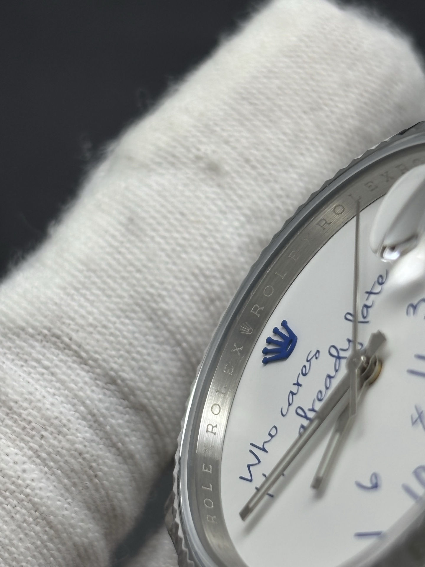 Popular Rolex Datejust 41 Ref 126334 Who Cares I'm Already Late Dial 71