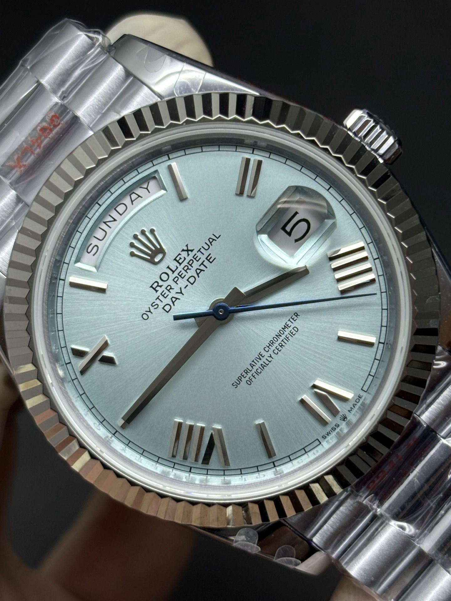 Lightweight Rolex Day-Date 40mm Ice Blue Dial 75
