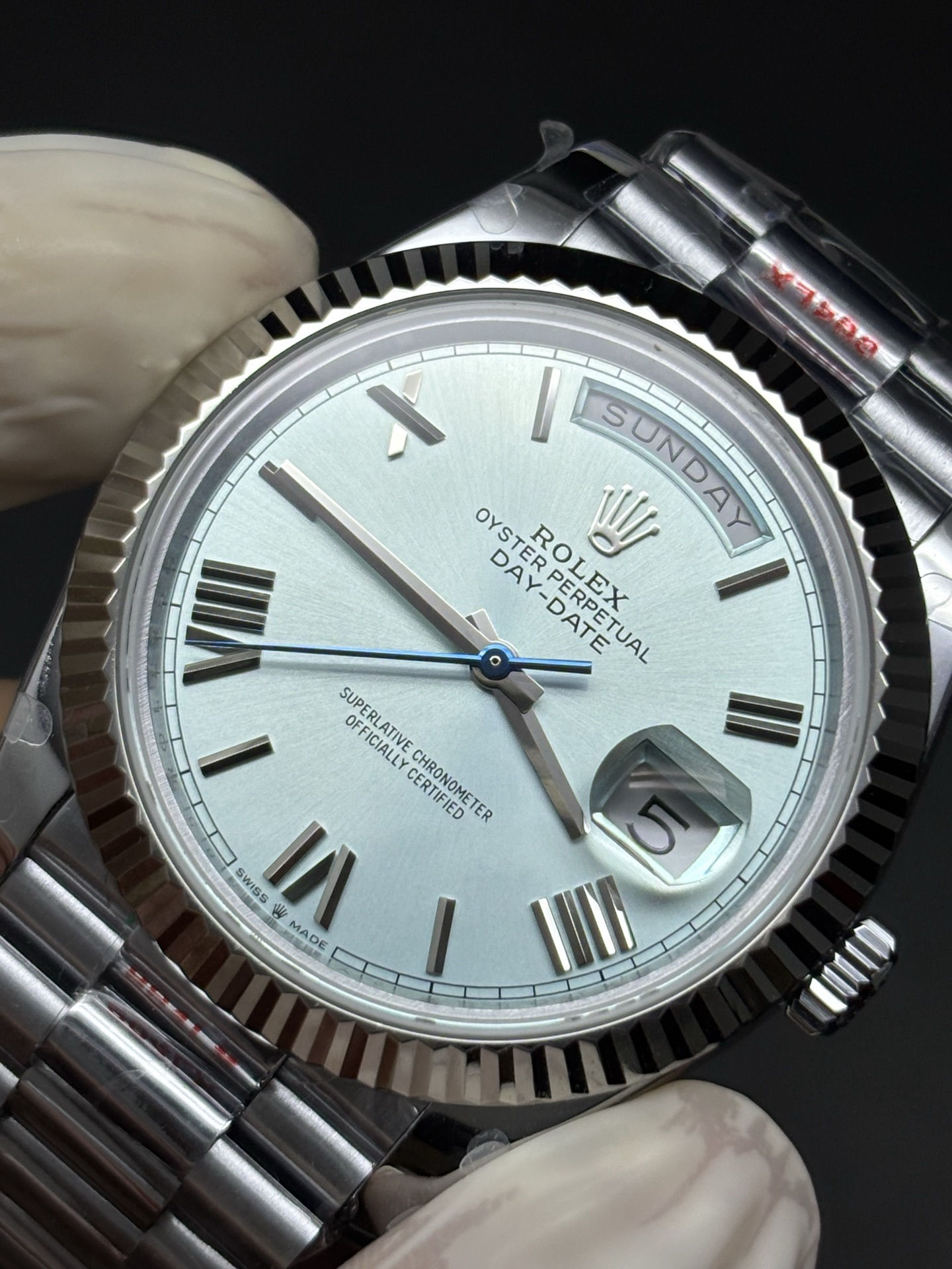 Lightweight Rolex Day-Date 40mm Ice Blue Dial 75