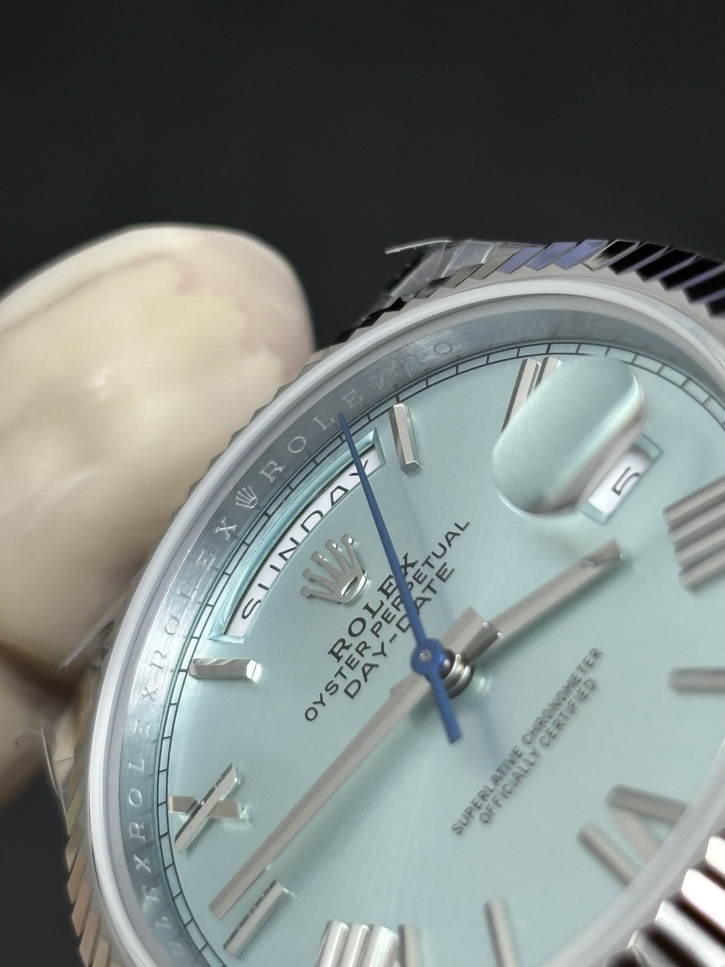 Lightweight Rolex Day-Date 40mm Ice Blue Dial 75