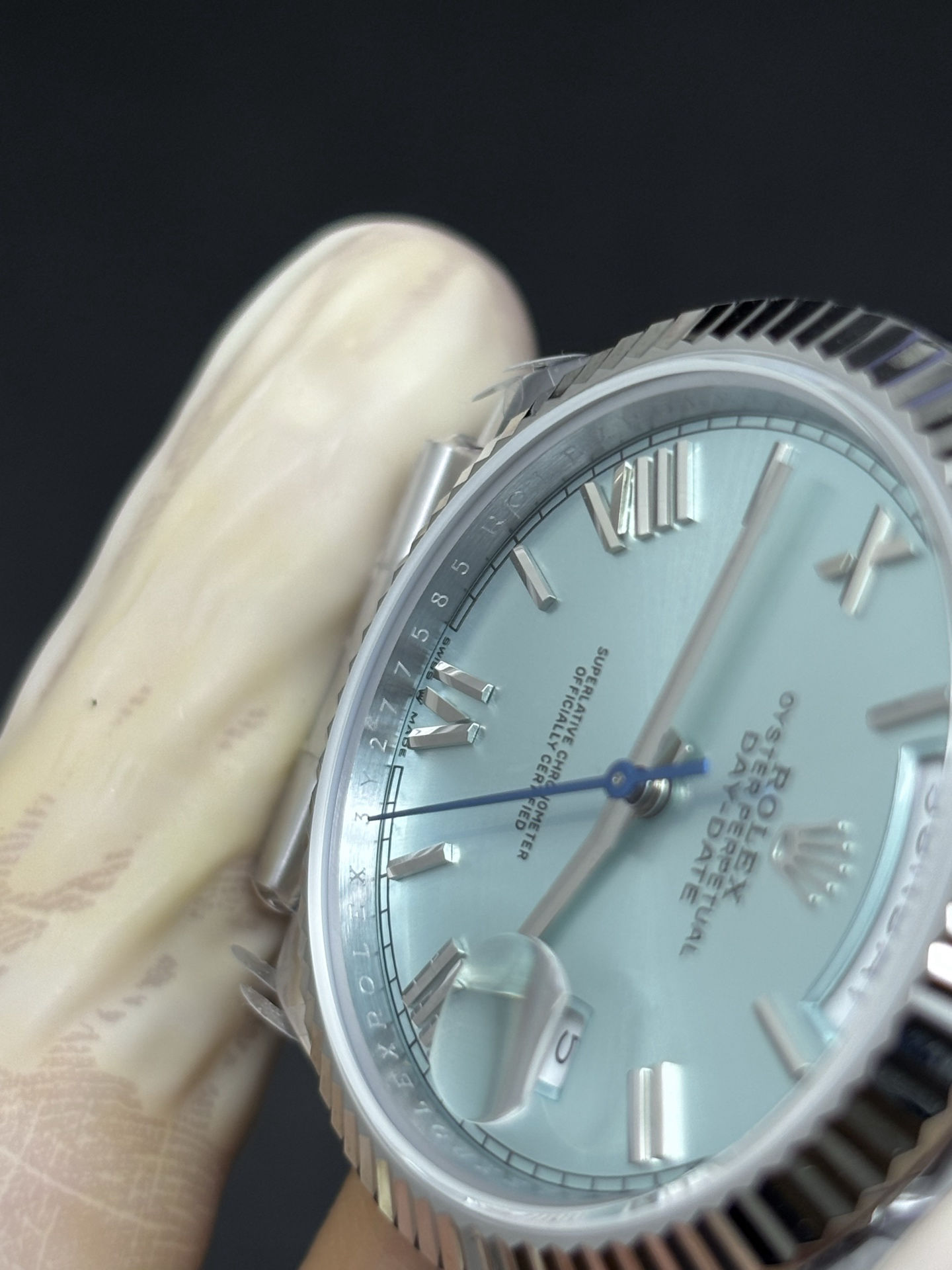 Lightweight Rolex Day-Date 40mm Ice Blue Dial 75