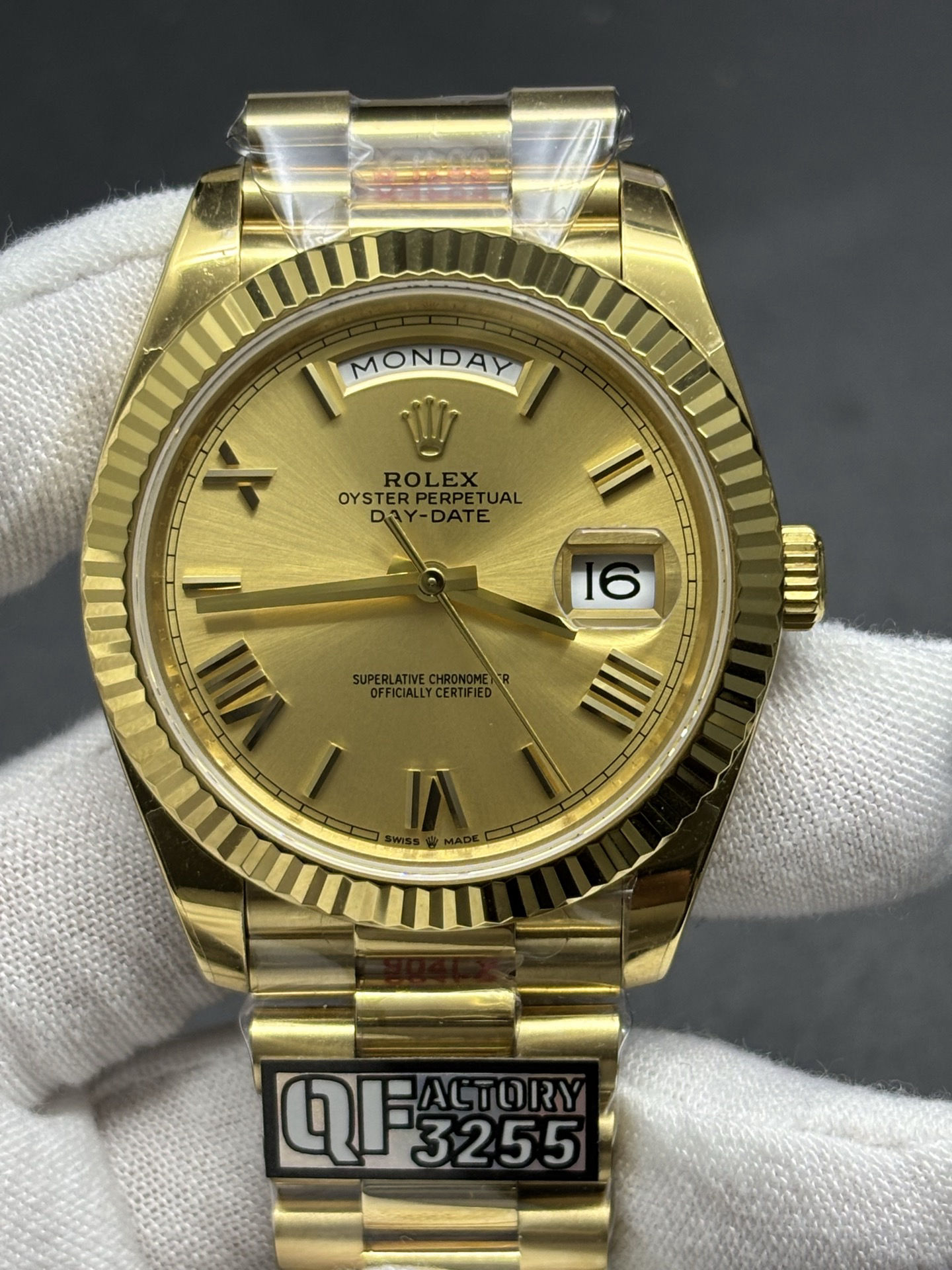 StreetReady Rolex Day-Date 40mm President Watch 18k Yellow Gold Roman Numeral Dial 37