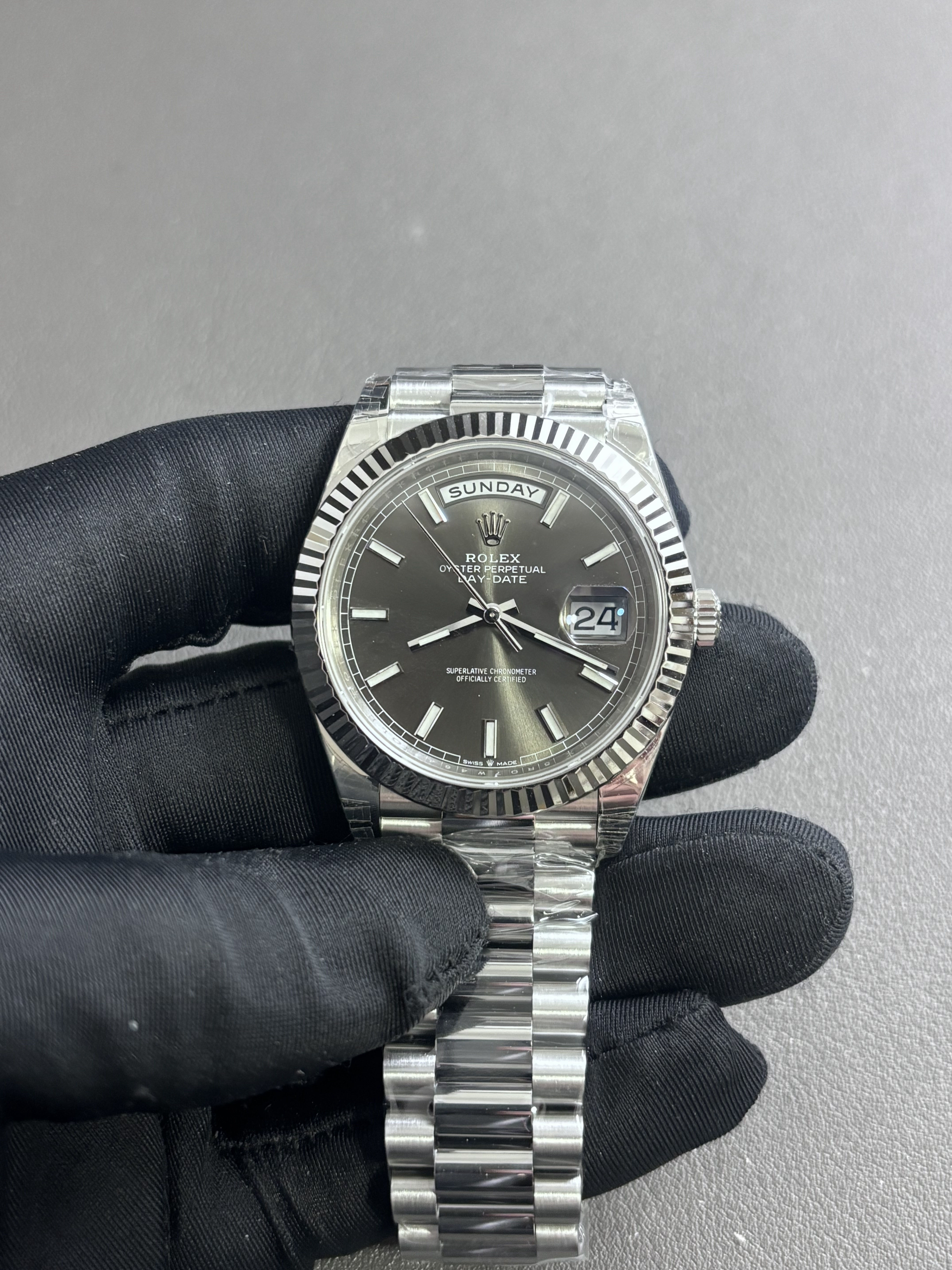 Rolex Day-Date 40mm Ref 228239 Slate Grey Dial EasyCare 69