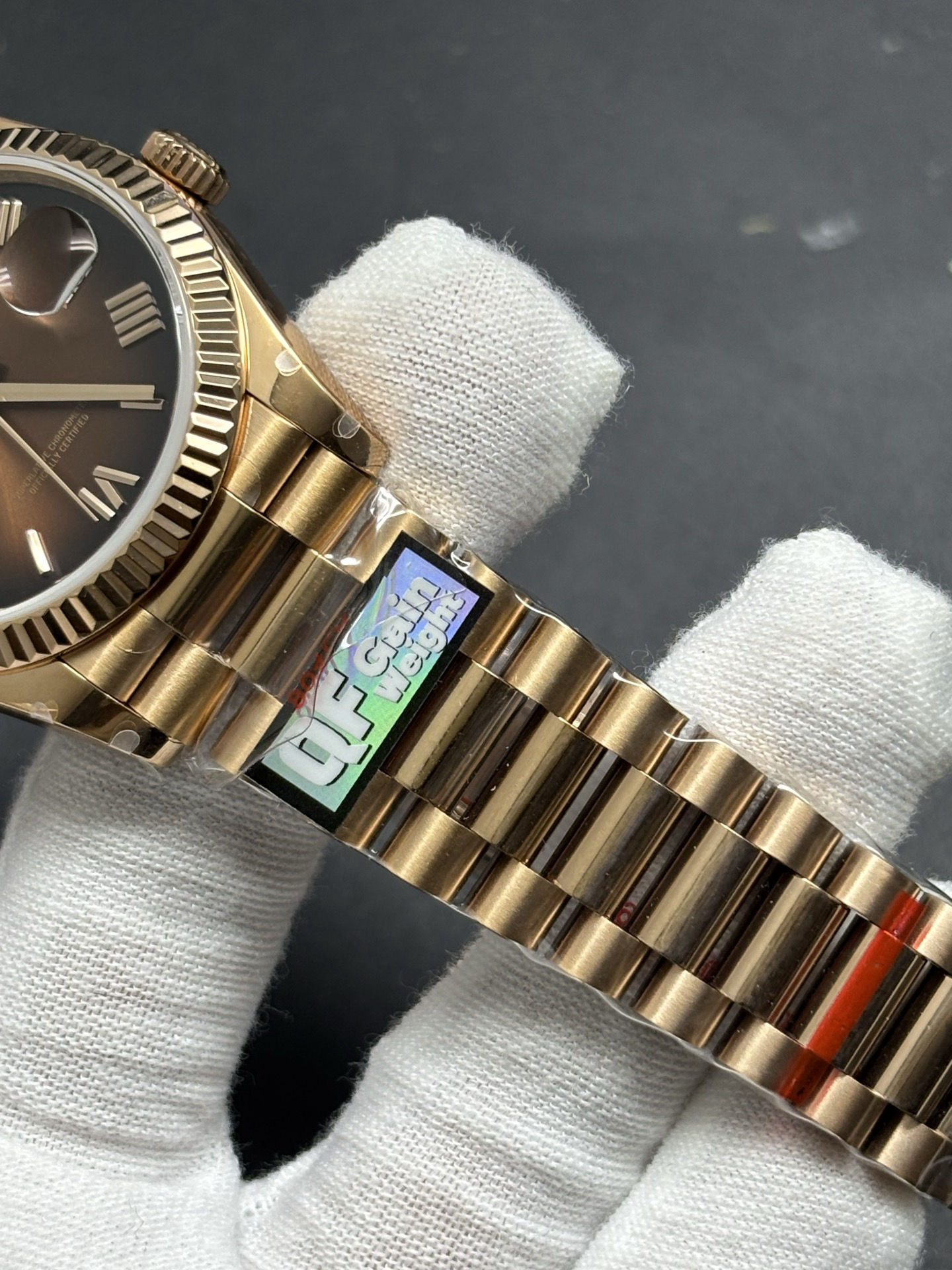 Rolex Day-Date 40mm Watch in 18k Everose Gold Chocolate Dial Affordable 56