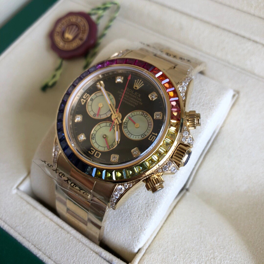 Rolex Daytona Chronograph Rainbow Bezel REF 116598RBOW ModernLook 17