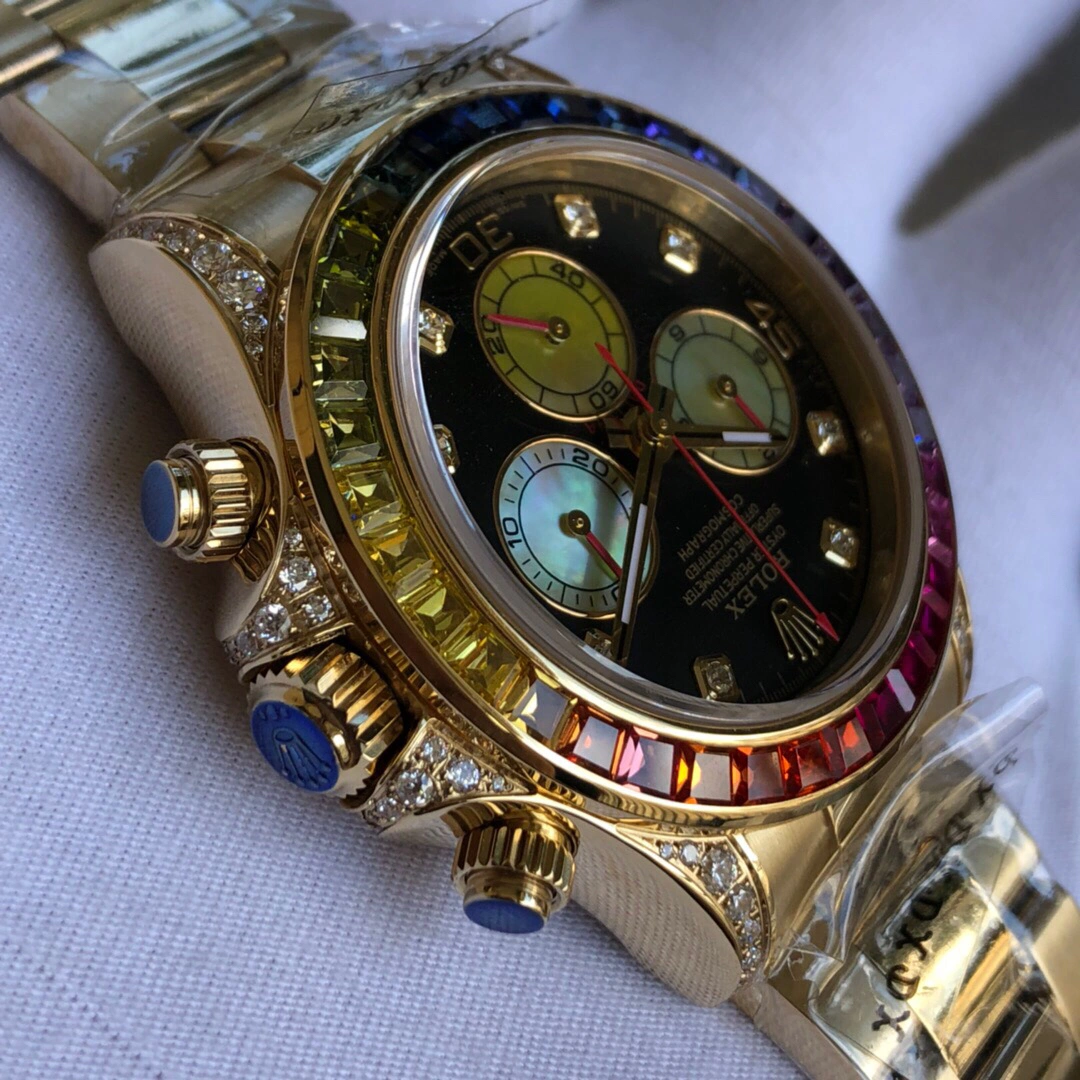 Rolex Daytona Chronograph Rainbow Bezel REF 116598RBOW ModernLook 17