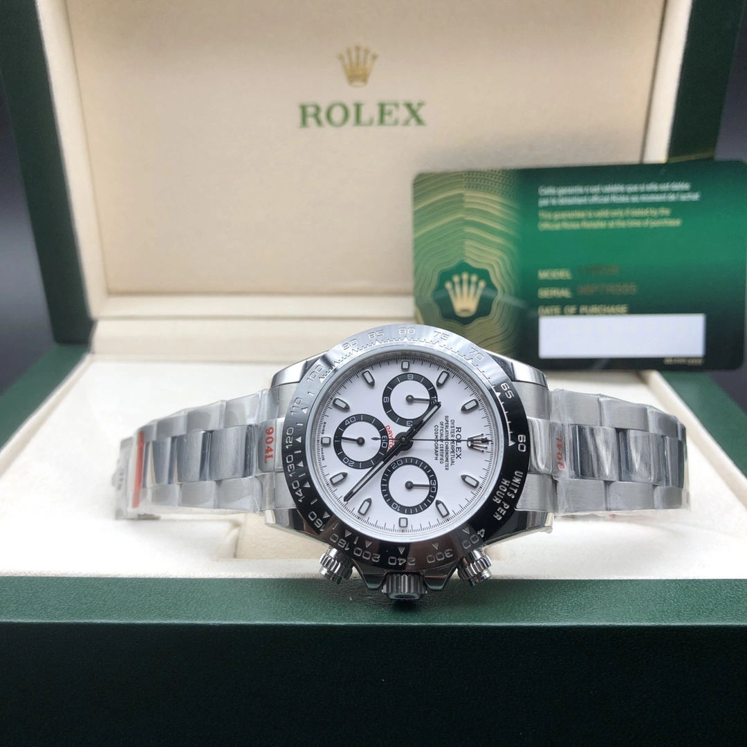 Unique Rolex Daytona Panda Chronograph with White Dial 12