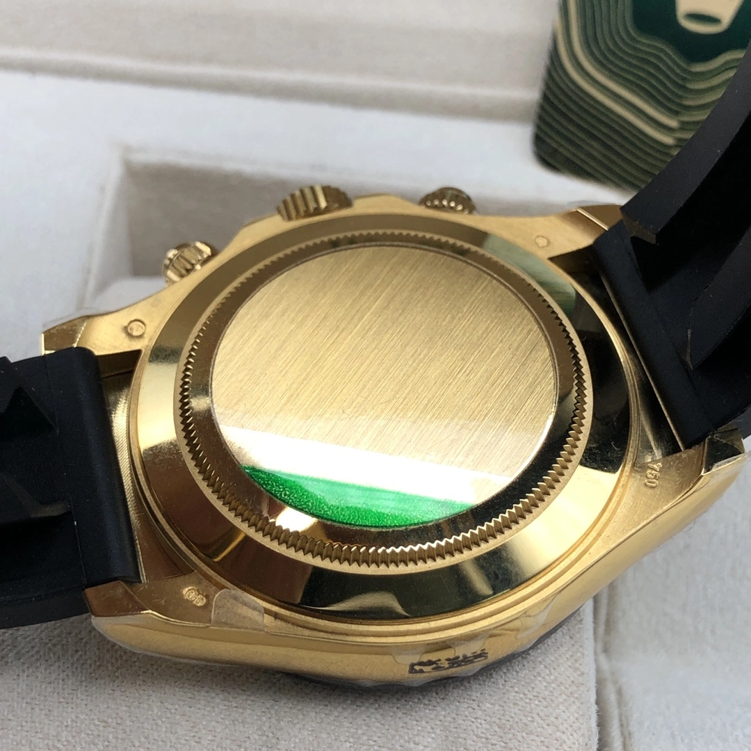 Rolex Daytona Ref 116518 Yellow Gold Chronograph Wristwatch Bright 14
