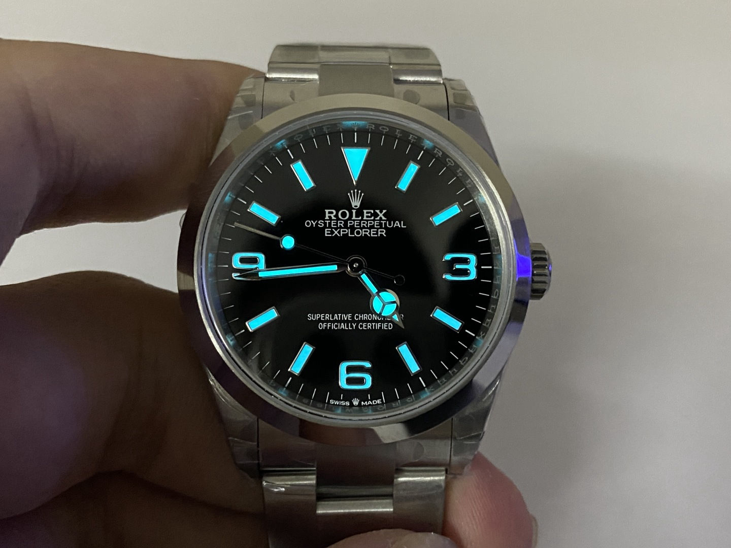 Tailored Rolex Explorer Watch in Oyster steel 40mm 31