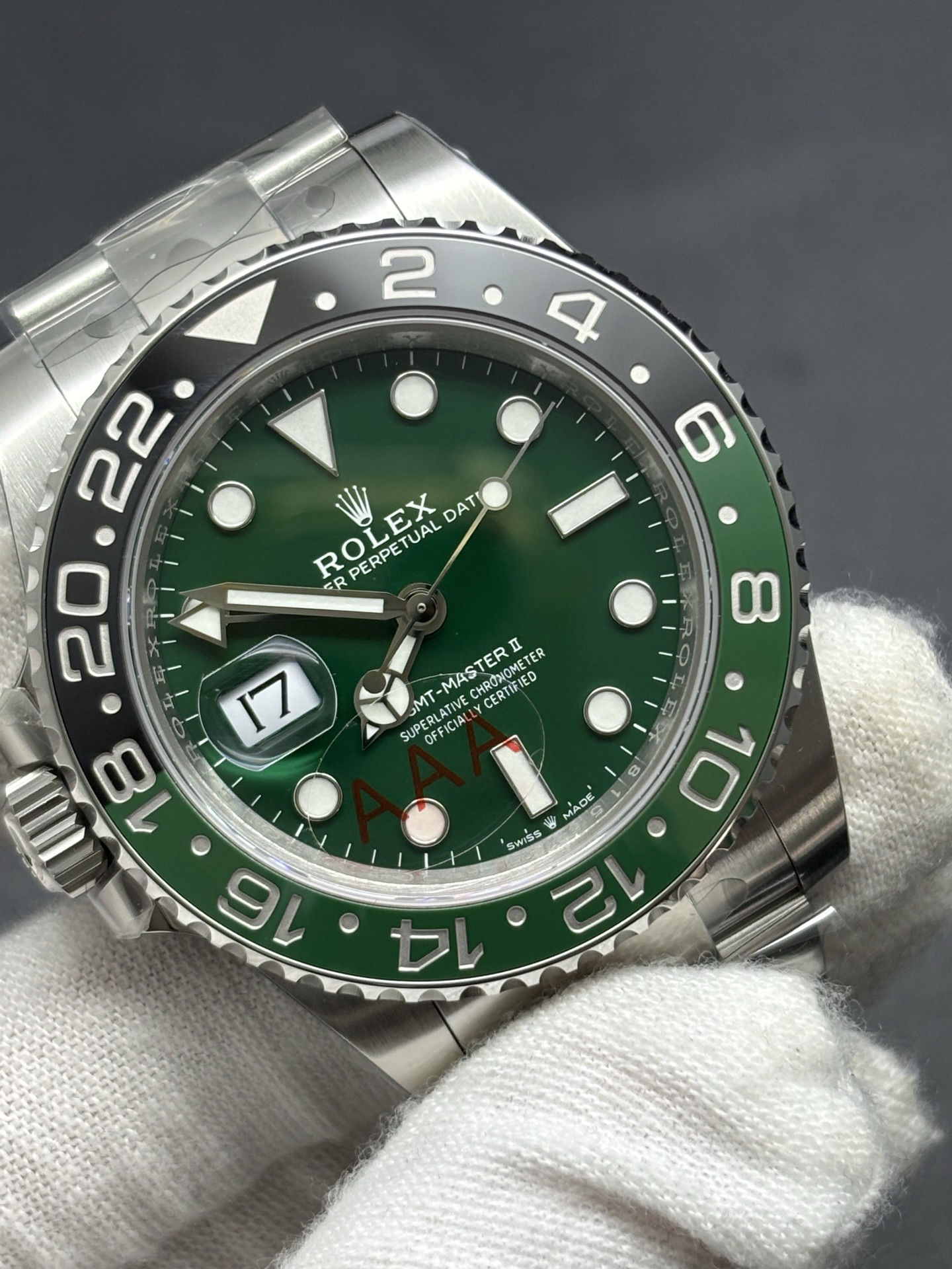 Rolex GMT-Master II Sprite Green Ceramic Bezel Refined 57