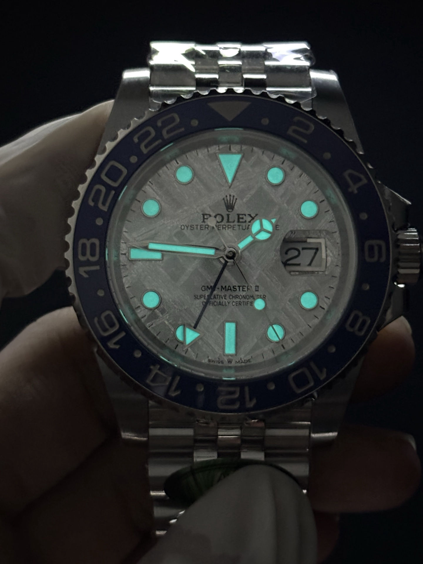 Youthful Rolex GMT-Master II with Meteorite Dial 63