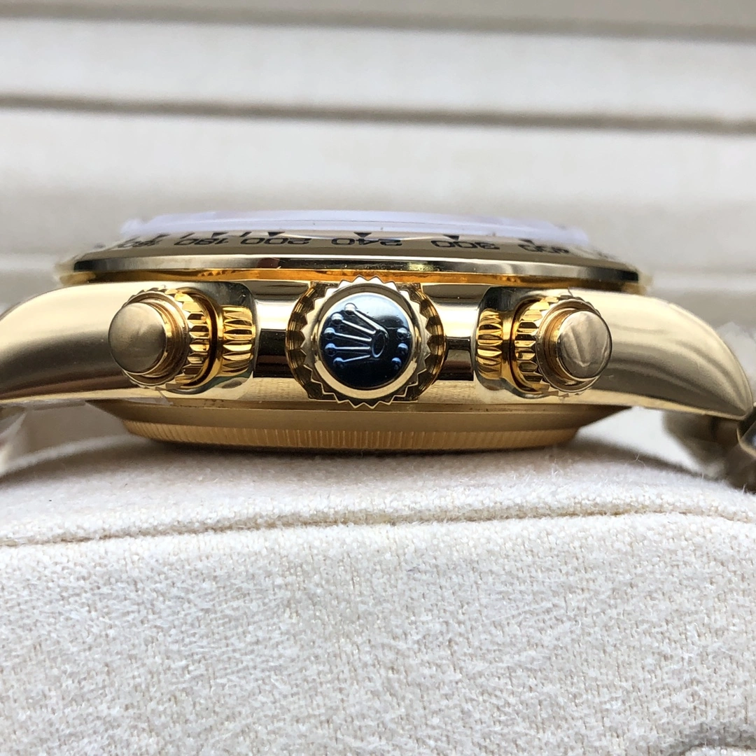 WrinkleFree Rolex Gold Daytona Black Diamond Dial Cosmograph 11