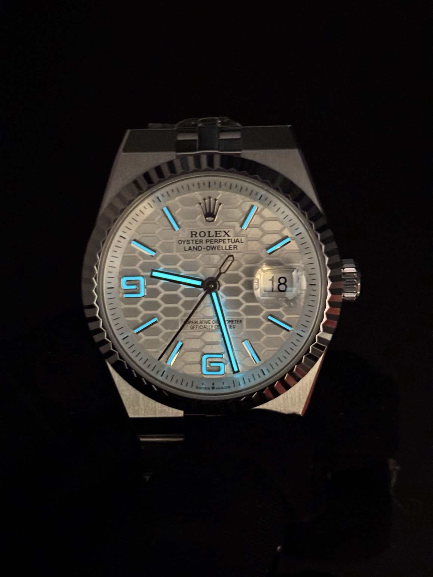 Sleek Rolex Land-Dweller Fluted Bezel 36mm – Ref 127334- 72
