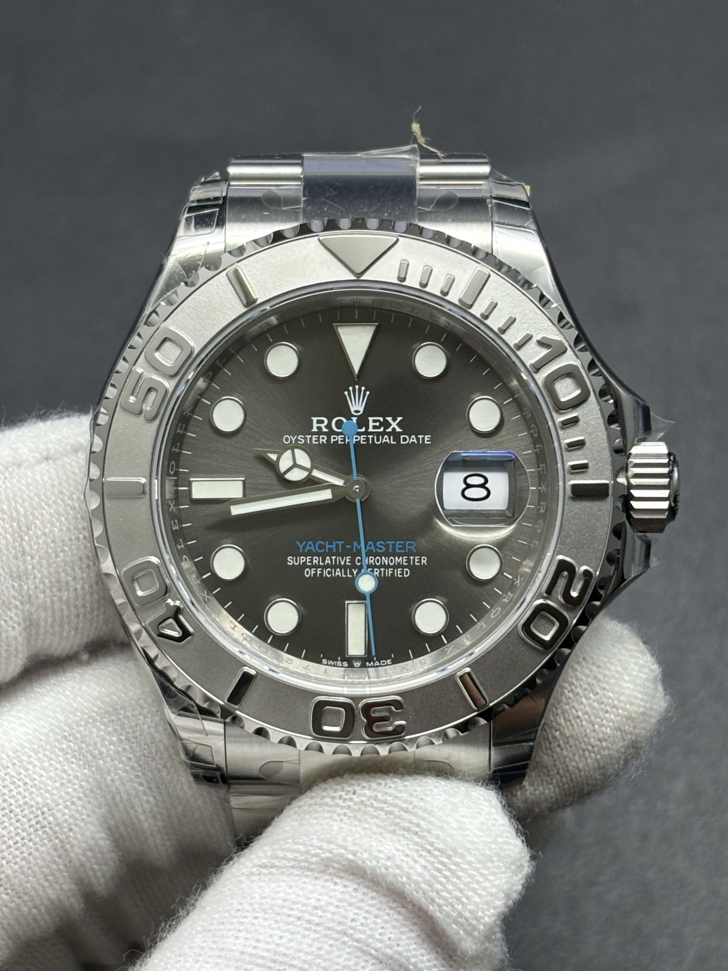 Rolex Oyster Date Yacht-Master 40mm Dark Rhodium Dial Timeless 30