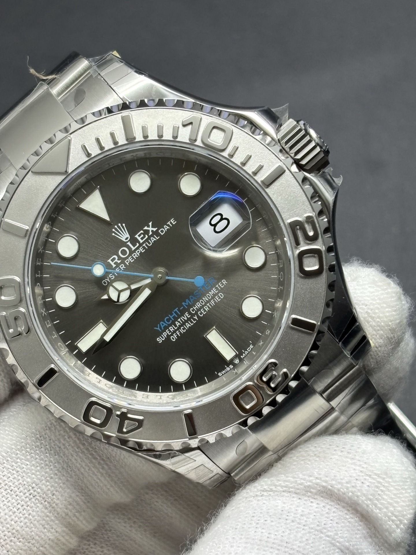 Rolex Oyster Date Yacht-Master 40mm Dark Rhodium Dial Timeless 30