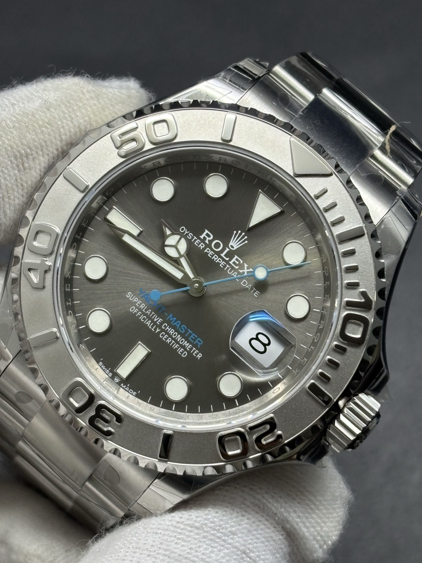 Rolex Oyster Date Yacht-Master 40mm Dark Rhodium Dial Timeless 30