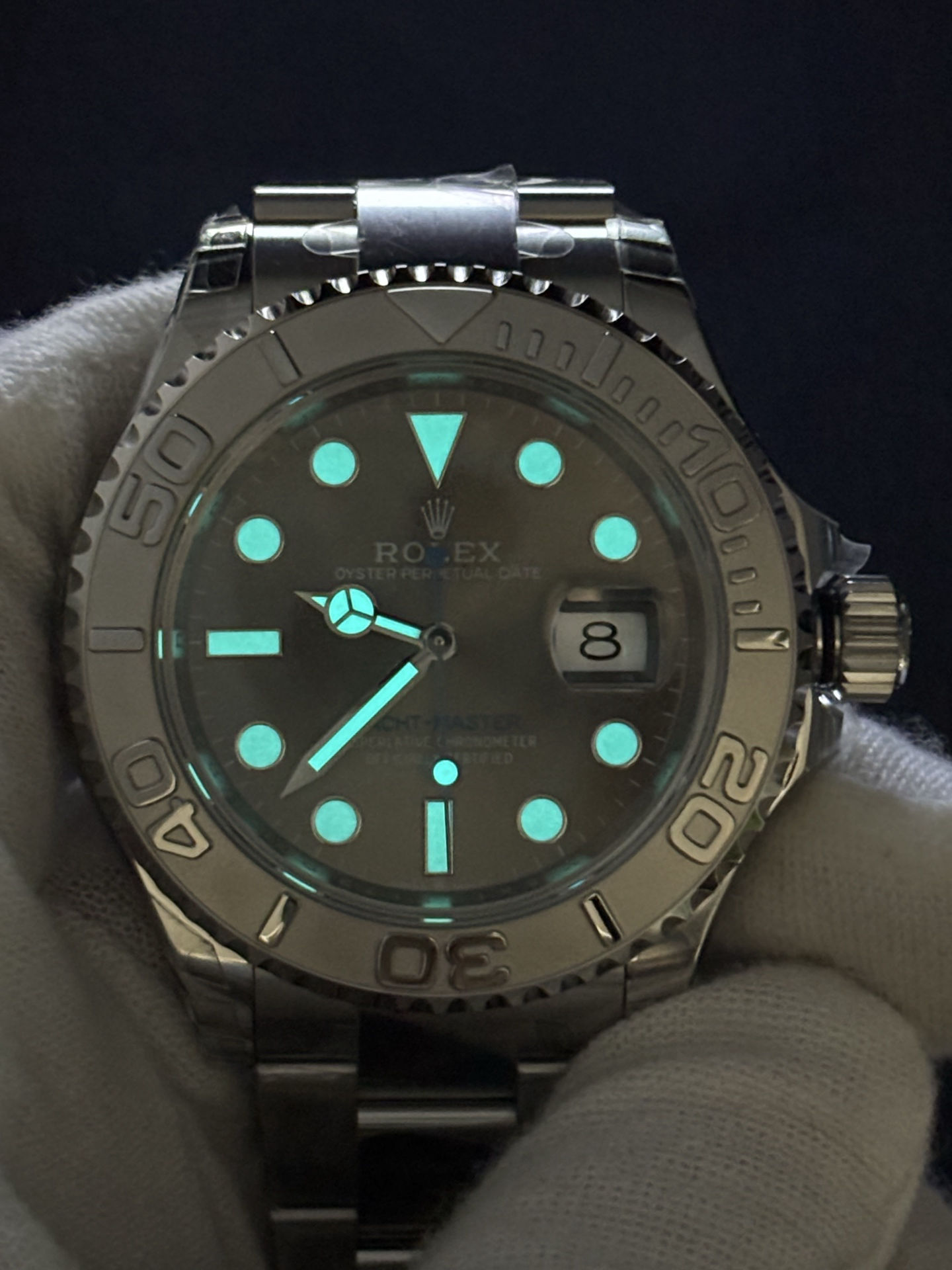 Rolex Oyster Date Yacht-Master 40mm Dark Rhodium Dial Timeless 30