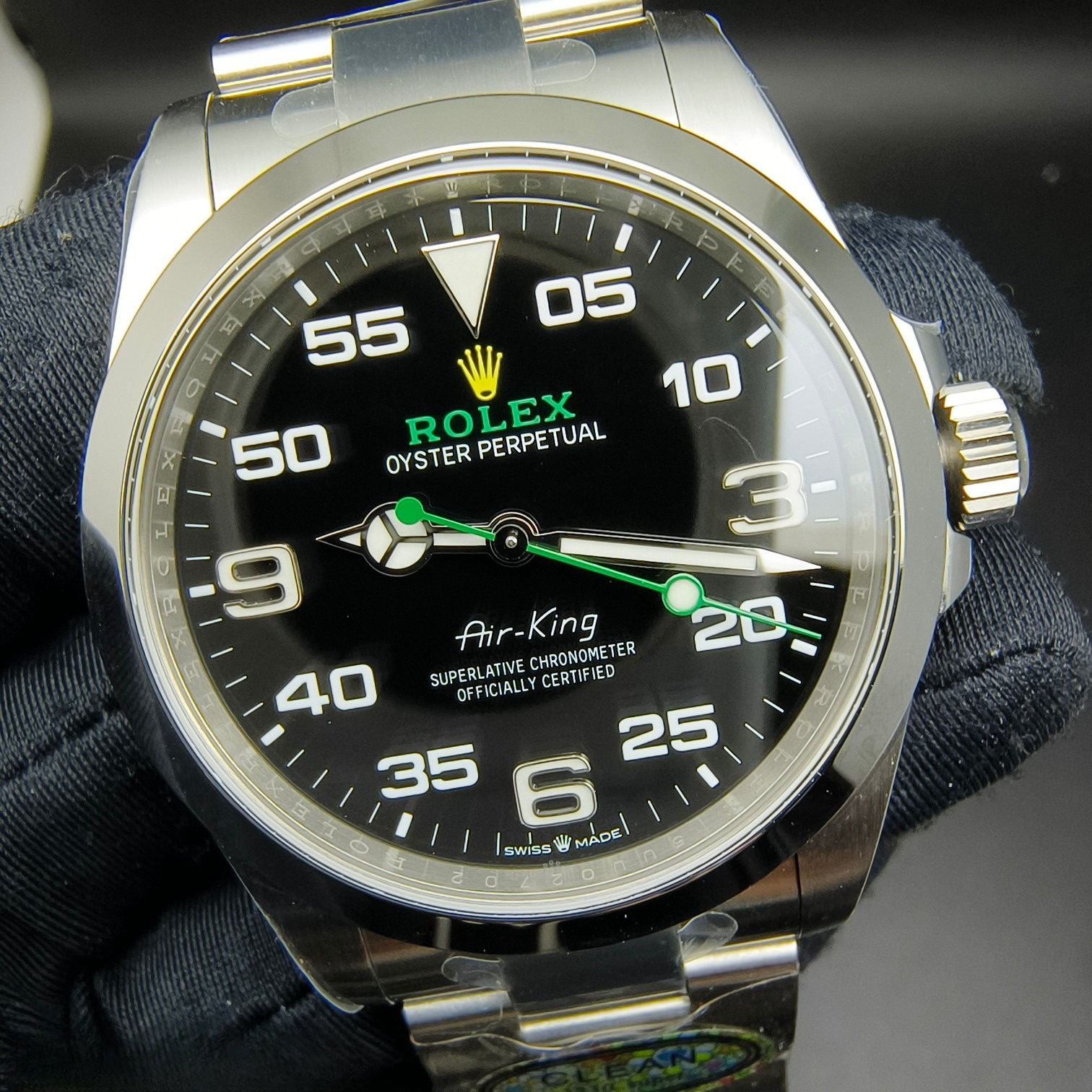 TravelReady Rolex Oyster Perpetual Air King watch in Oystersteel 55