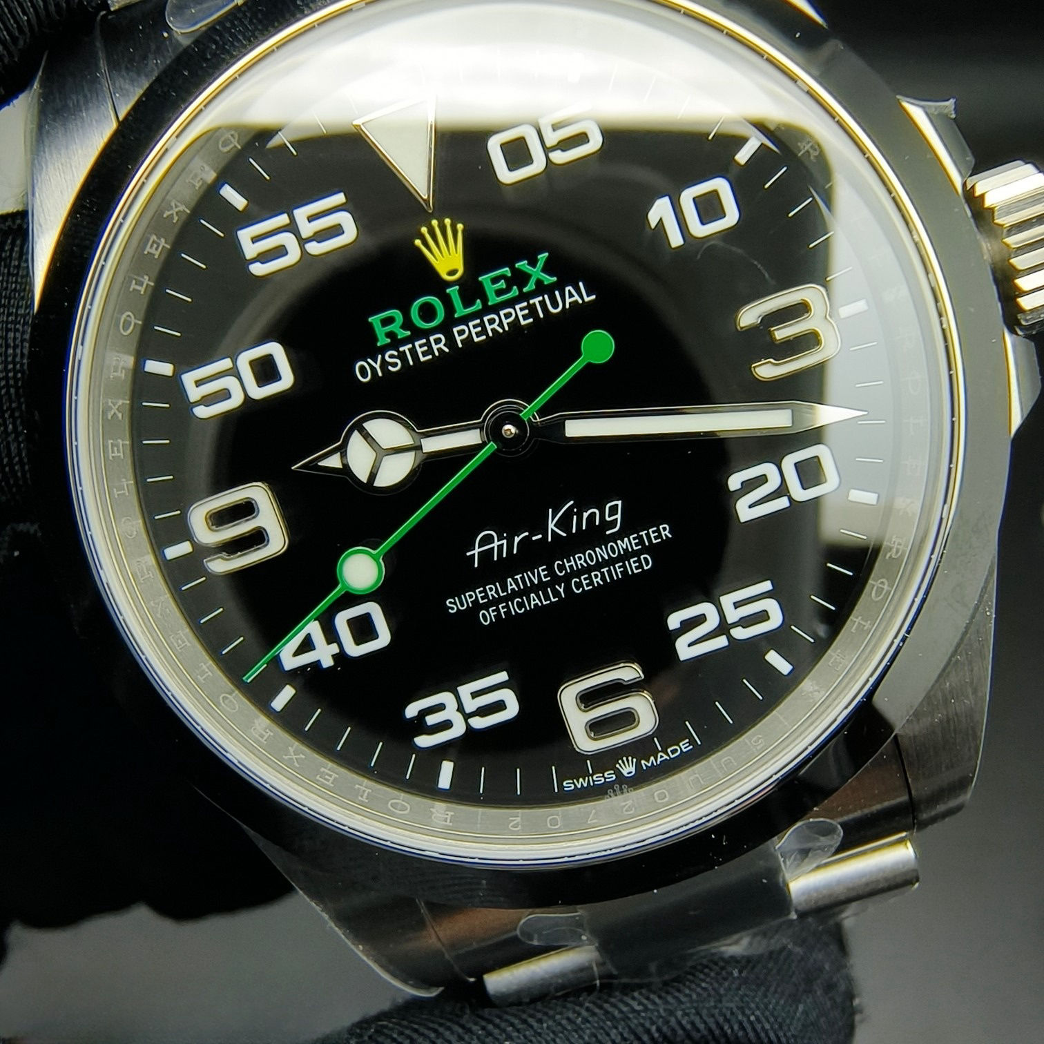 TravelReady Rolex Oyster Perpetual Air King watch in Oystersteel 55