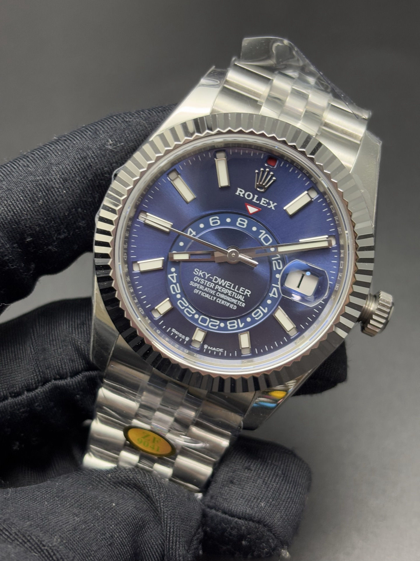 Rolex Oyster Perpetual Sky-Dweller Blue Dial and Jubilee Bracelet Practical 49