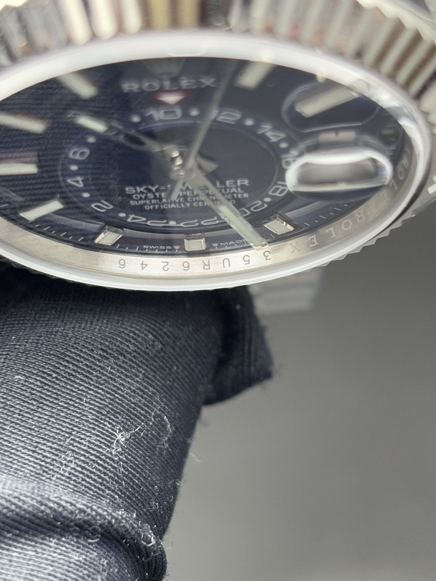 Rolex Oyster Perpetual Sky-Dweller Blue Dial and Jubilee Bracelet Practical 49