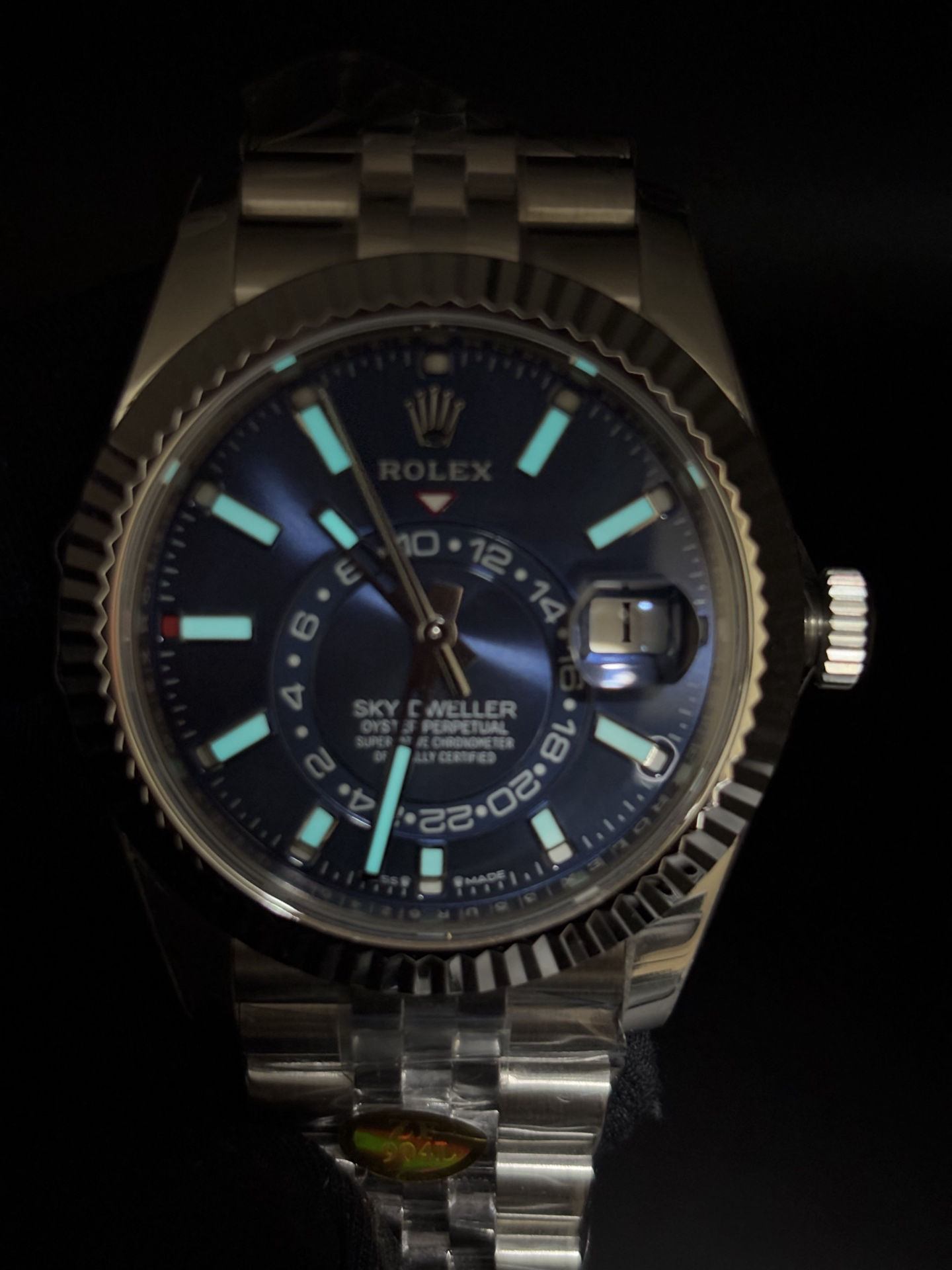 Rolex Oyster Perpetual Sky-Dweller Blue Dial and Jubilee Bracelet Practical 49