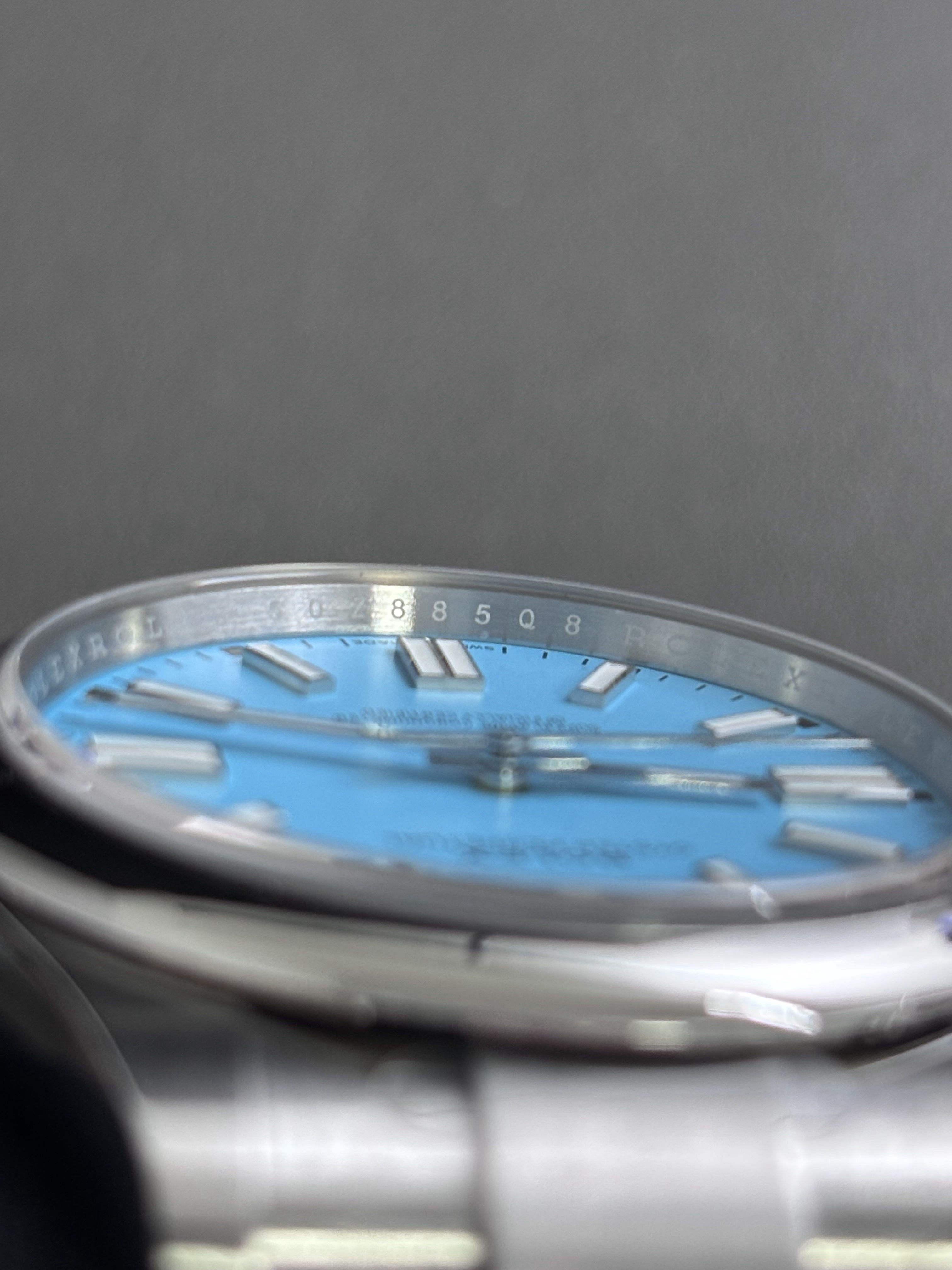 Rolex Oyster Perpetual Tiffany Blue Dial Casual 65