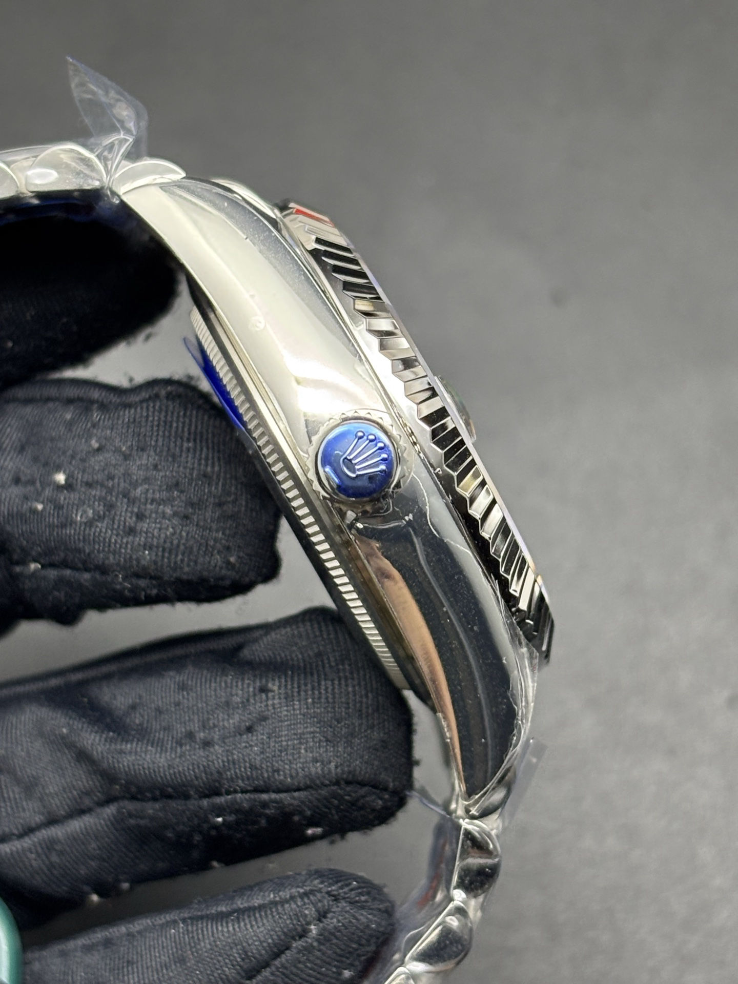 Packable Rolex Oystersteel Sky-Dweller Black Dial 76