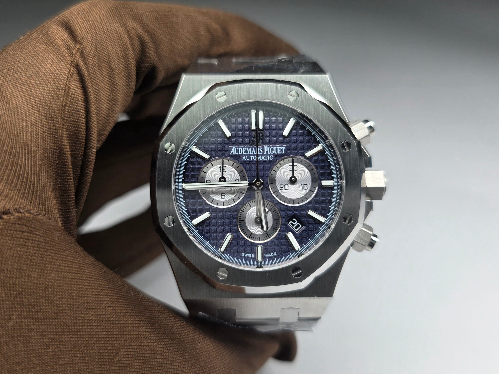 Royal Oak Chronograph 41mm Stainless Steel Blue Dial Colorful 156