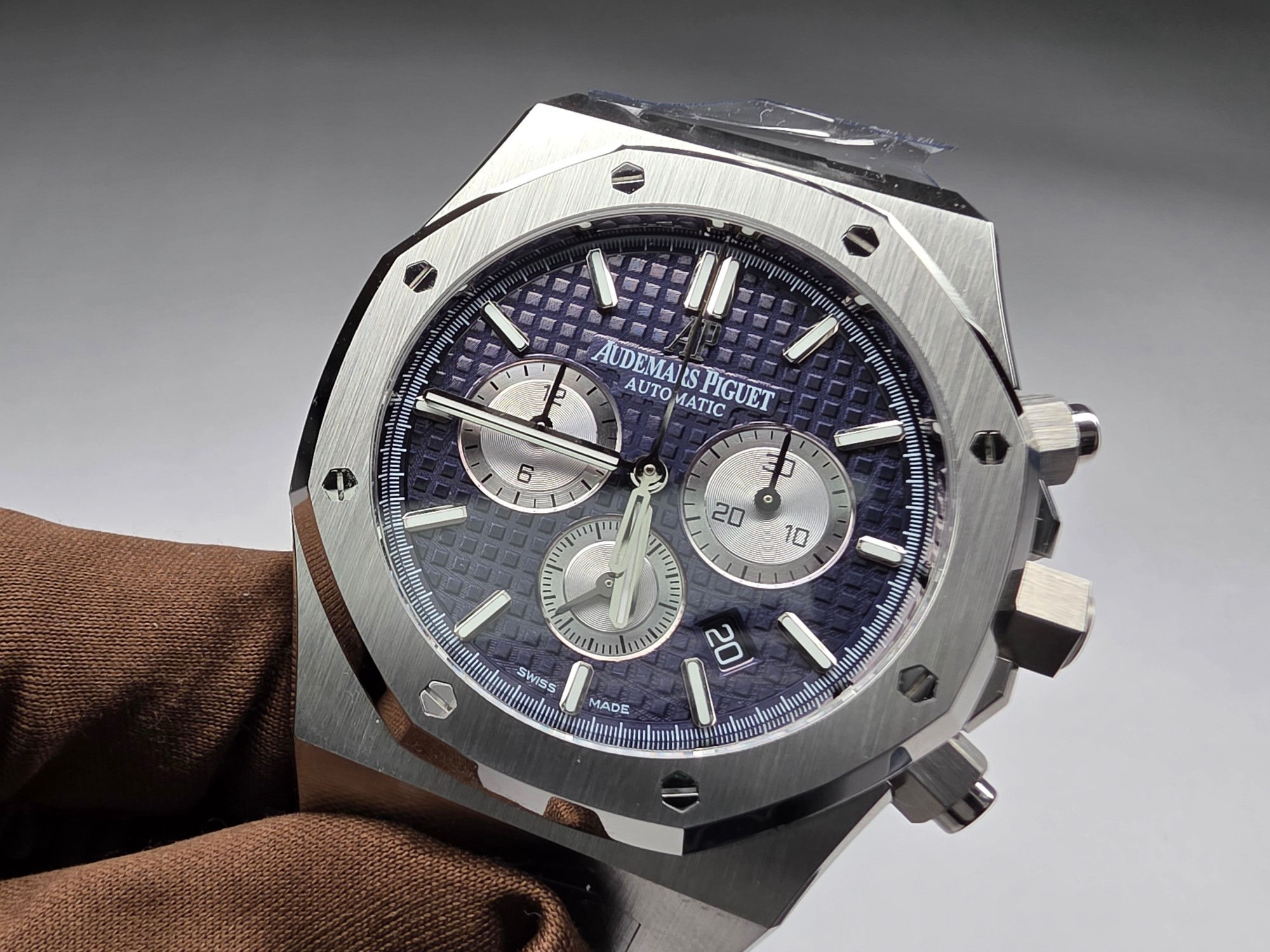 Royal Oak Chronograph 41mm Stainless Steel Blue Dial Colorful 156