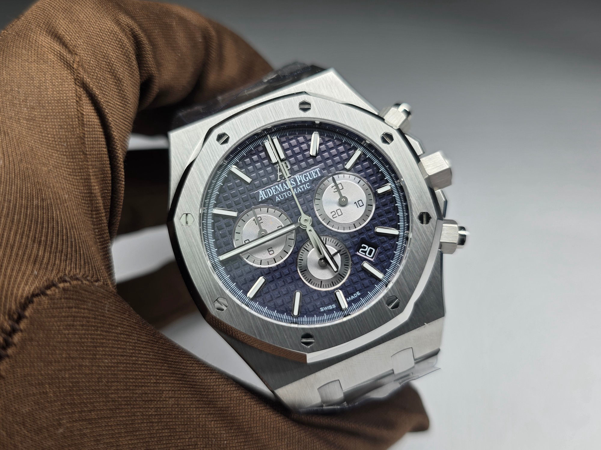 Royal Oak Chronograph 41mm Stainless Steel Blue Dial Colorful 156
