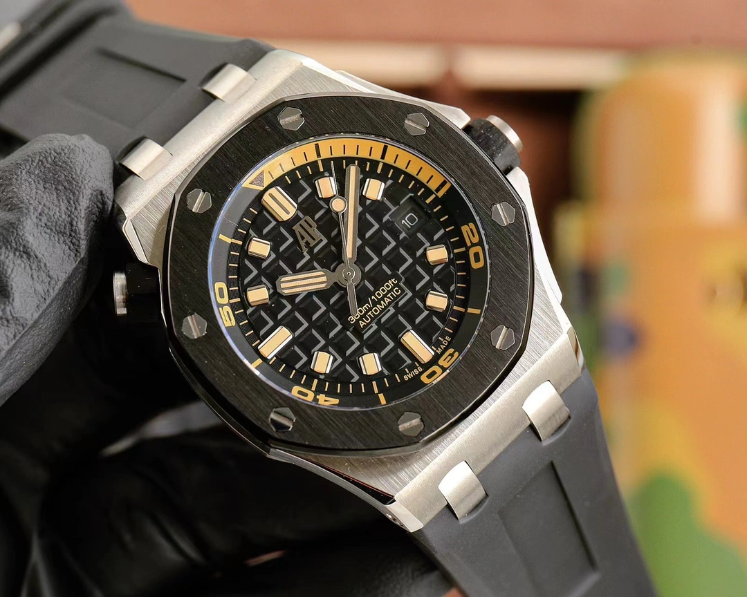 Affordable Royal Oak Offshore Diver 42mm Stainless Steel Black Rubber Strap 151