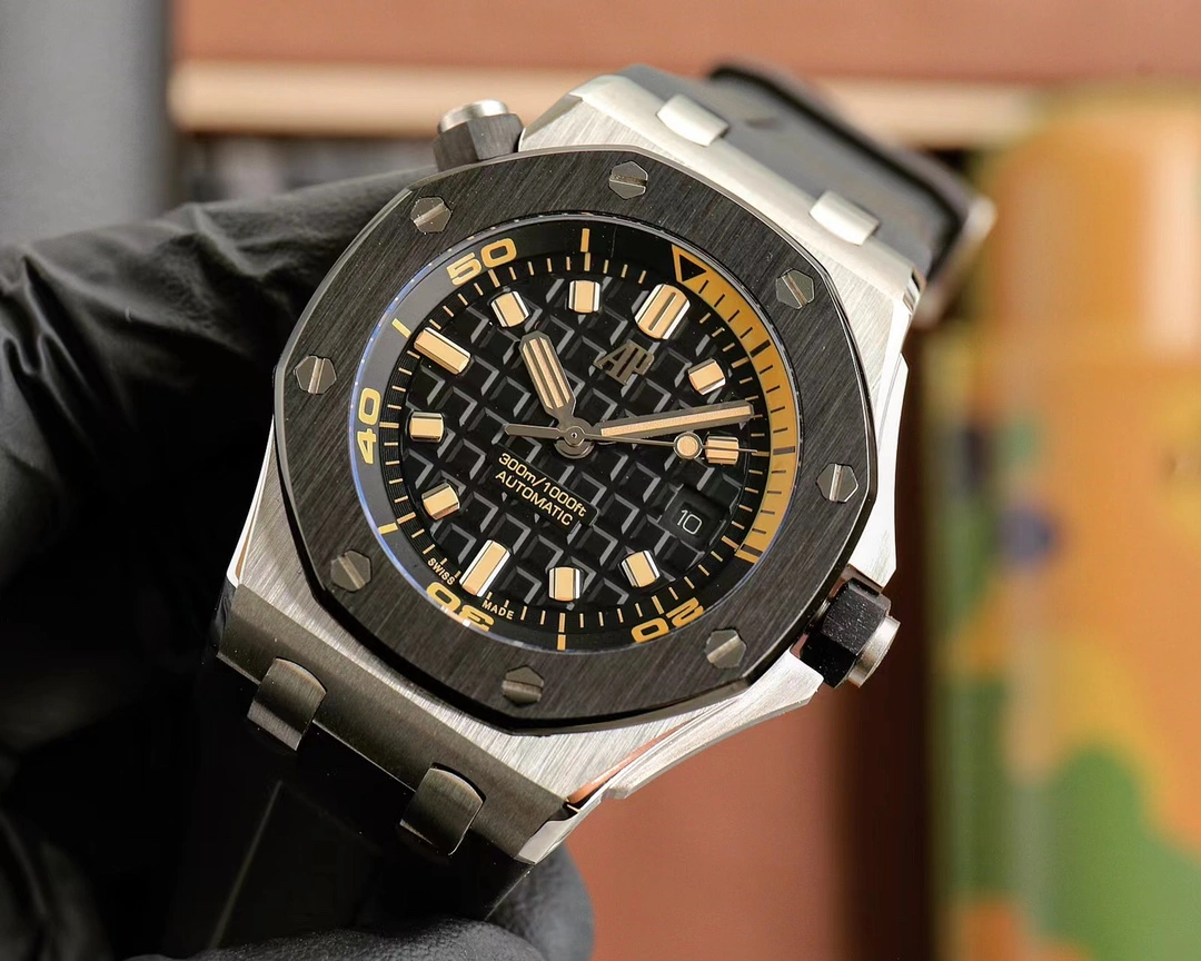 Affordable Royal Oak Offshore Diver 42mm Stainless Steel Black Rubber Strap 151
