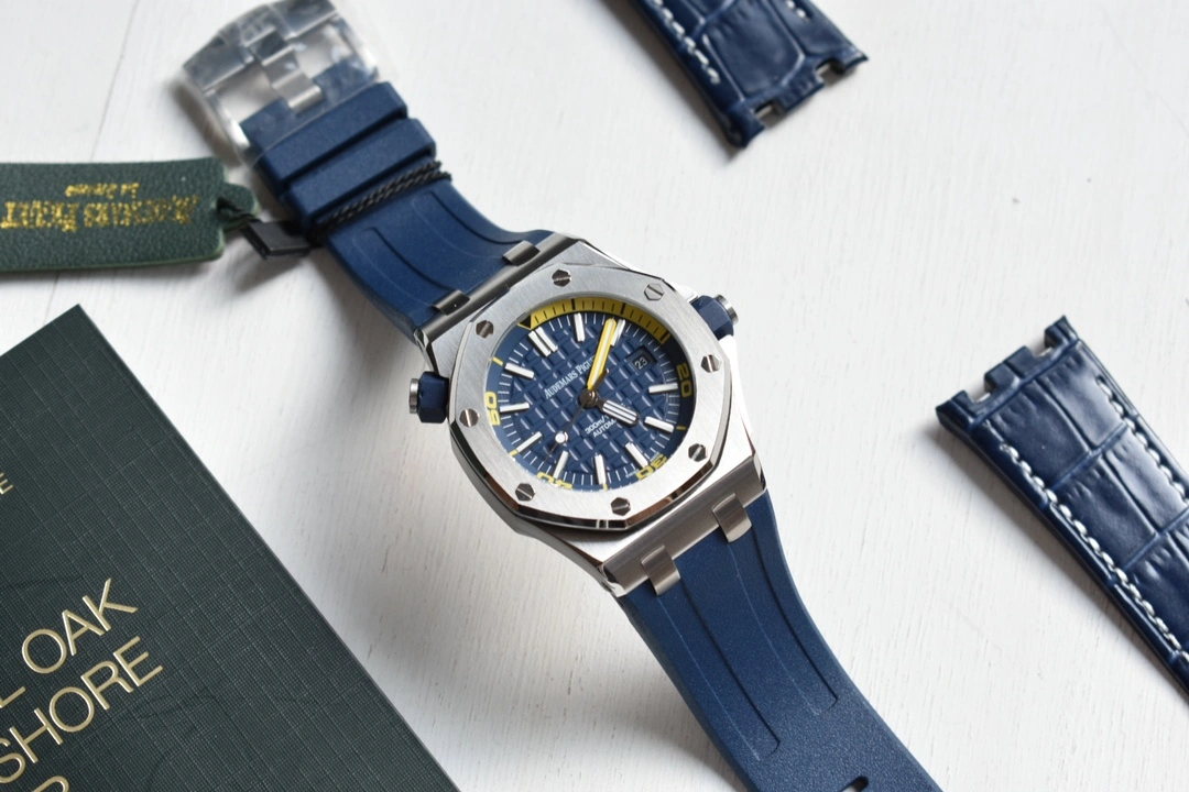 Royal Oak Offshore Diver Stainless Steel Blue Rubber Strap Sophisticated 147