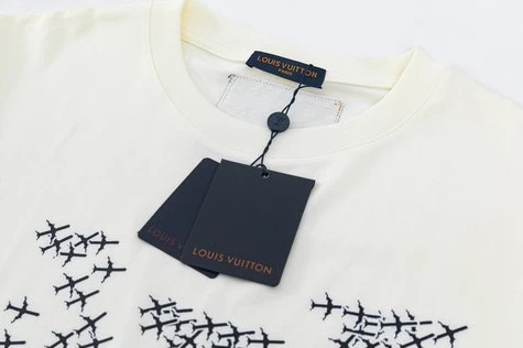 Affordable 3158 Small Airplane Logo Round Neck Printing Short Sleeve T-Shirt – LSVT74