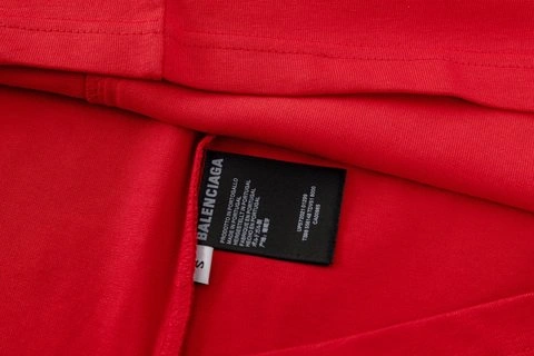 Affordable 7355 BALENCIAGA CLASSIC RED COKE SHORT SLEEVE – BBS051