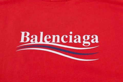 Affordable 7355 BALENCIAGA CLASSIC RED COKE SHORT SLEEVE – BBS051