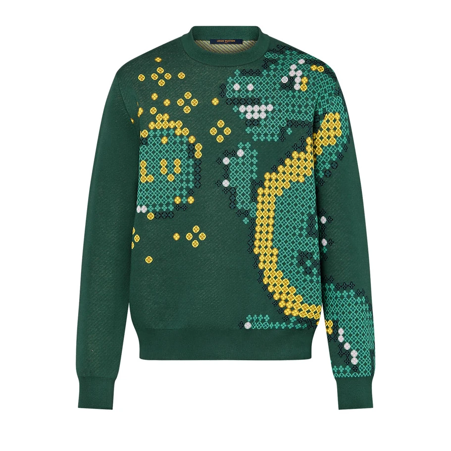 AllSeason 1444 Louis Vuitton Cotton Jacquard Crewneck – SLV060
