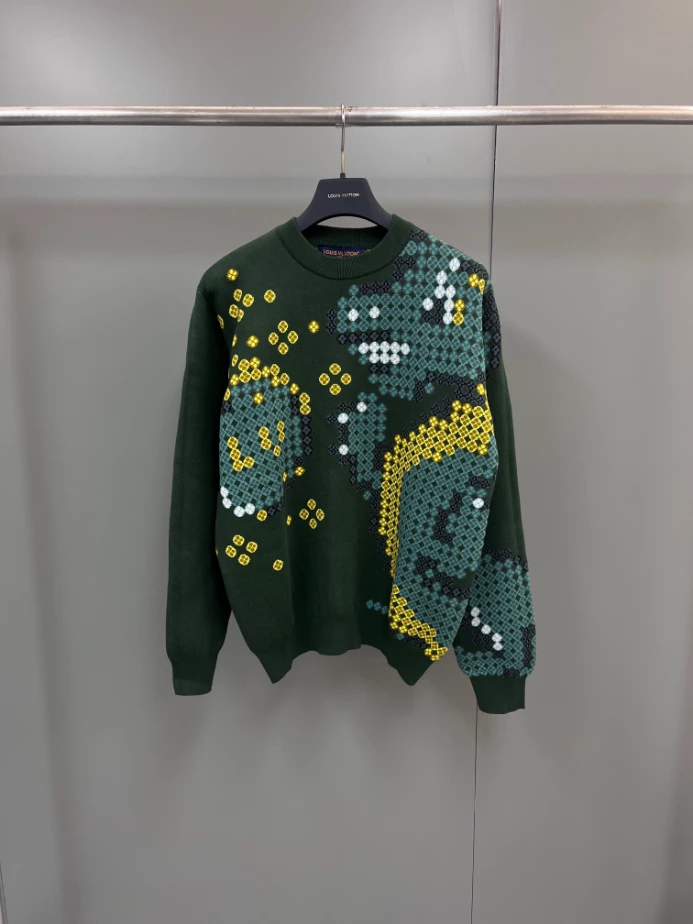 AllSeason 1444 Louis Vuitton Cotton Jacquard Crewneck – SLV060