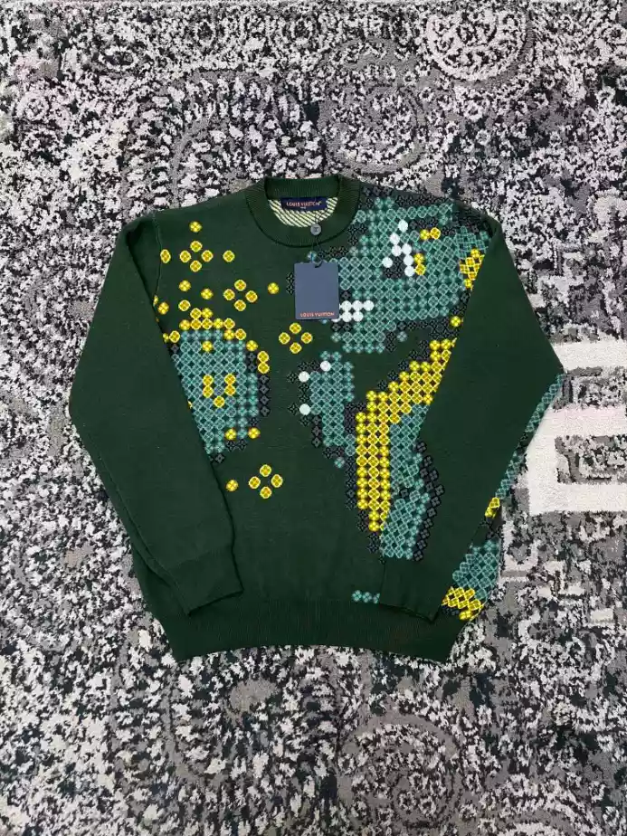 AllSeason 1444 Louis Vuitton Cotton Jacquard Crewneck – SLV060